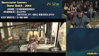 Dishonored :: Live SPEED RUN (0:49:33) by Sloth #AGDQ 2014