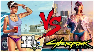 Cyberpunk 2077 VS Grand Theft Auto V - GTA 5 is Better Than Cyberpunk 2077 !