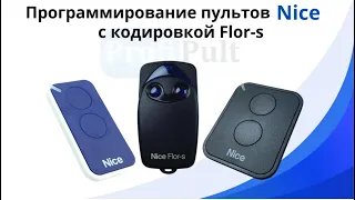 Программирование пультов Nice FLO 2RS и Nice FLO 2RE