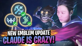 CLAUDE FAST AND STRONG FARM NEW EMBLEM | Mobile Legends