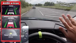 Audi e-tron 'AI Adaptive Assist' Full Test | Better Than Tesla AutoPilot?