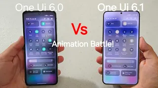 one ui 6.0 vs one ui 6.1 animation battle!