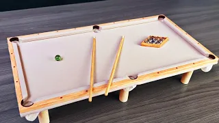 How to make MINI POOL TABLE