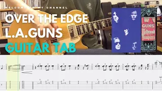 Over The Edge - L.A. Guns│guitar cover│tab│lesson