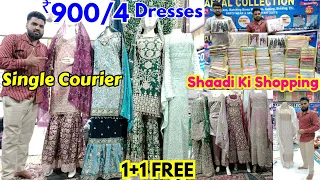 Dhamaka OFFER Buy 4 Suits ₹ 900 / Single Courier Pakistani bridal Dresses Hyderabad wholesale online