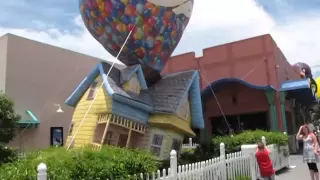 Pixar's "Up" Inflatable House Display at Downtown Disney, Walt Disney World - June 2009