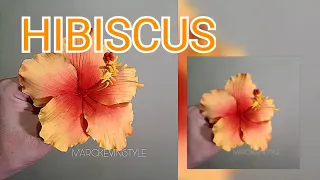 HIBISCUS FLOWER or GUMAMELA (Tropical Flower for cakes) Vlog 14 by Marckevinstyle
