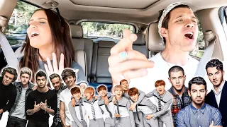 Boy Band Carpool Karaoke! (BTS, 1D, Jonas Brothers, etc!)