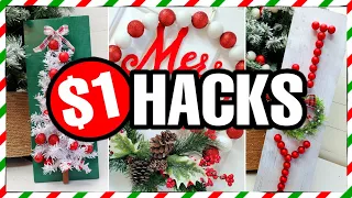 Brilliant $1 CHRISTMAS Hacks using Dollar Tree Ornaments!