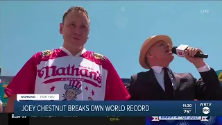 Joey Chestnut Breaks Own World Record