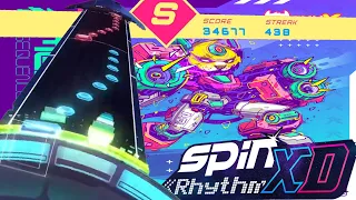 Spin Rhythm XD- Breathe by Meganeko and RoccoW (custom chart)- XD Difficulty, S Rank