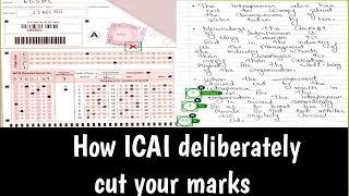 How ICAI deliberately cut your marksll CA intermediate certified copiesll