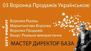 03 Мастер Директор База Воронка Продажів Українською - приклади, яка буває і навіщо