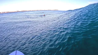 Cruising Uncrowded Currumbin on my 6'8" Big Baron.