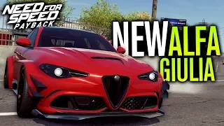 NEW Widebody Alfa Romeo Giulia CUSTOMIZATION | Need for Speed Payback