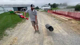 Milwaukee M-18 Rubber Broom Attachment - Torture Test