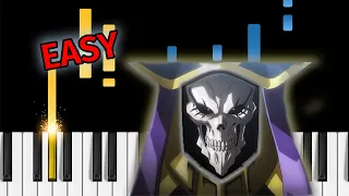 Overlord - Hollow Hunger (S4 OP) - EASY Piano Tutorial