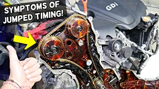 SYMPTOMS OF JUMPED TIMING CHAIN HYUNDAI KIA GDI 1.6 2.0 2.4 2.5 GDI