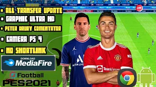 eFootball PES 2022 PPSSPP Mobile English Commentary Peter Drury PS5 Latest Kits & Transfers 2021/22