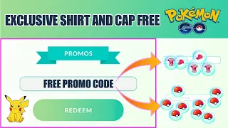 NEW POKEMON GO SEP 2021 PROMO CODE | FREE SHIRT AND HAT | CODES FOR POKEMON GO