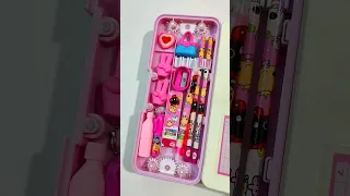 Gear Lock Se Increase or Decrease Hone Wali Pencil Case #filling #stationery #backtoschool #unboxing