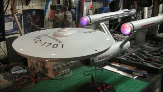 1:350 TOS Enterprise With Tenacontrols 50th Anniversary Lighting Kit