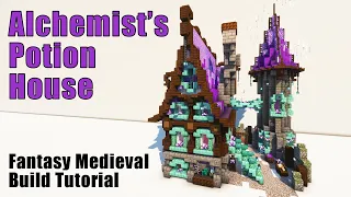 Minecraft Alchemist's Potion Cottage | Medieval Fantasy Build Tutorial