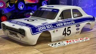 Building Mk1 Ford RS1600 Escort 1/10th RC Rally Car With VMW Motors Livery On A Tamiya TT02 Chassis