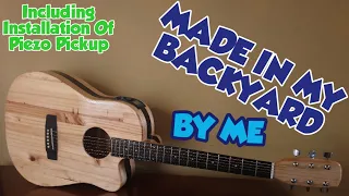 I Built An Acoustic Guitar Using Only Pine Wood (MADE IN MY BACKYARD... BY ME)