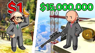 $1 HITMAN VS $15,000,000 HITMAN In GTA 5!