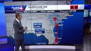Hurricane Ian makes landfall, will impact South Carolina, North Carolina and Georgia