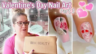 EASY Valentine's Day Nail Art Compilation | Nail Stamps, Decals, and Loose Glitter | 2024 💕