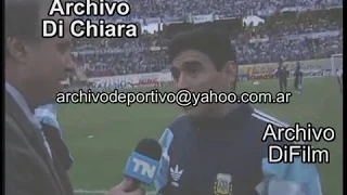 Reportaje a Diego Maradona antes de partido vs Australia 1994 BC-0150 DiFilm