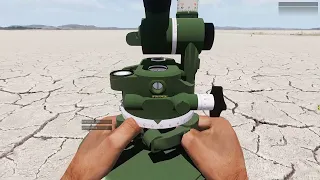 ARMA 3 Realistic mortar pack, orienting M252 81mm mortar with US M2A2 aiming circle