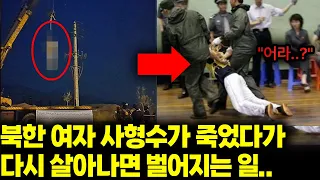 죽은줄 알았던 북한 여자사형수가 다시 살아나면 벌어지는 일