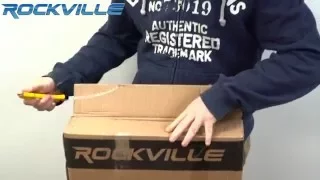 Unboxing ROCKVILLE RKS30X DOUBLE X BRACED KEYBOARD STAND W PUSH BUTTON LOCK MECHANISM