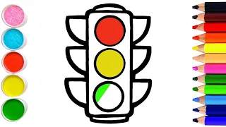 How to draw a traffic light? Как нарисовать светофор? Svetofor chizish| Сурет салып уйрену| drawing