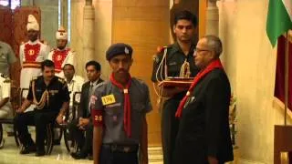 President Mukherjee presents the Rashtrapati Scout Awards for the year 2011 and 2012 (Part 1)