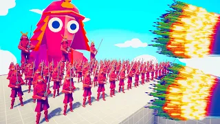 100x SAMURAI + 3x GIANT SAMURAI vs EVERY GOD  |  Totally Accurate Battle Simulator