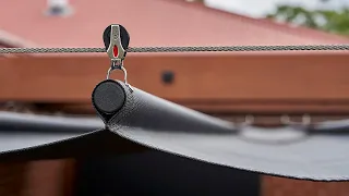 How to cool down your home in seconds, with a slide-wire retractable sunshade