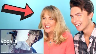 VOCAL COACH and his MOM React to BTS V's LIVE VOCALS - Her first reaction to V