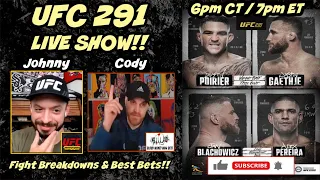 UFC 291 | POIRIER vs. GAETHJE!! | THURSDAY NIGHT LIVE SHOW...w/ co-host Blood Money MMA Bets!!