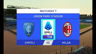 Empoli v AC Milan Highlights | Carlo Castellani | '22/23 Serie A TIM | Oct 2022| #Fifa23 Gameplay