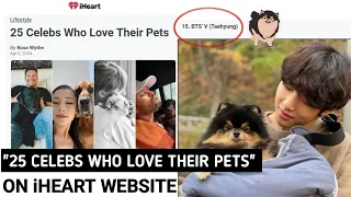 Taehyung and Yeontan are included in the list of iHeart website on '25 Celebs Who Love' #btsv