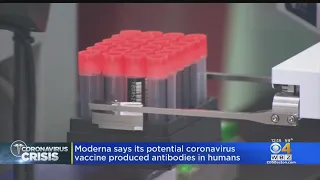 Moderna Says Potential Coronavirus Vaccine Produced Antibodies In Humans