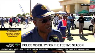 Police visibility for the festive season