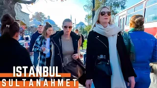 Istanbul Turkey Walking Tour 2021 In Sultanahmet District | 4K UHD 60FPS | 21November | Hagia Sophia