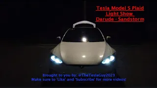 Tesla Model S Plaid. Light Show. Darude - Sandstorm.