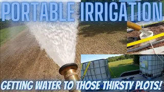 Portable Irrigation For Food Plots | Watering Food Plots | Making Rain