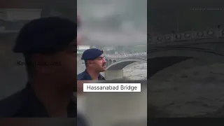 Pakistan Bridge Collapse due to melting of glaciers and heatwave causing flooding #shorts #pakistan